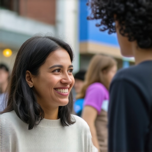 Business owner participating in local community event to improve Google Maps ranking