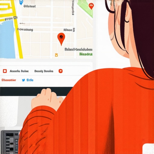 Person reviewing local SEO analytics on a computer