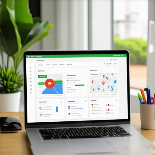 Person reviewing local SEO analytics on a laptop to improve Google Maps rankings.