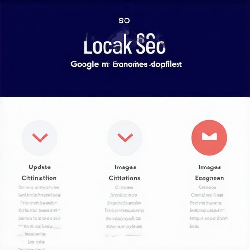 A digital checklist illustrating key steps to optimize Google Business Profile for better local search rankings.