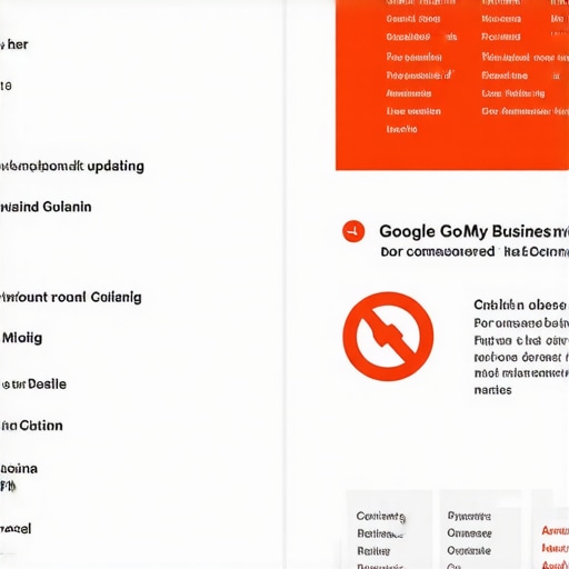 An infographic illustrating steps to verify and update Google My Business profile for improved map ranking in 2026.