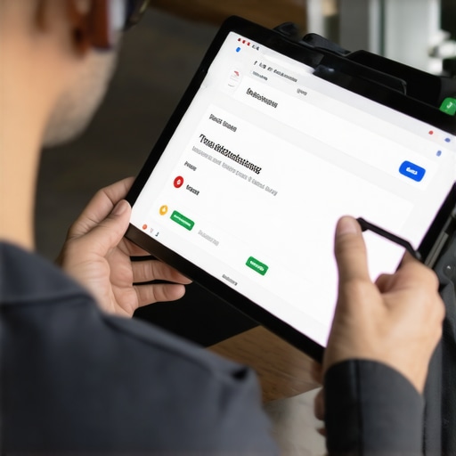 Business owner analyzing Google My Business profile to fix ranking issues.