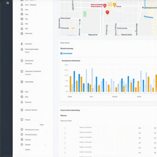 A detailed dashboard displaying local map ranking metrics and signal health indicators.